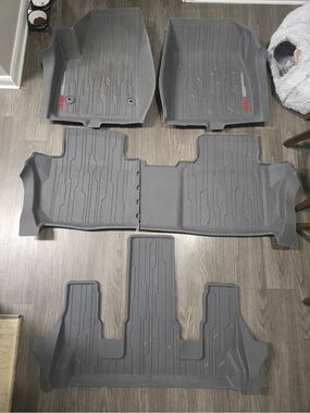 2017-2023 GMC Acadia All Weather Floor Mats Liner OEM Set Of 5 Gray